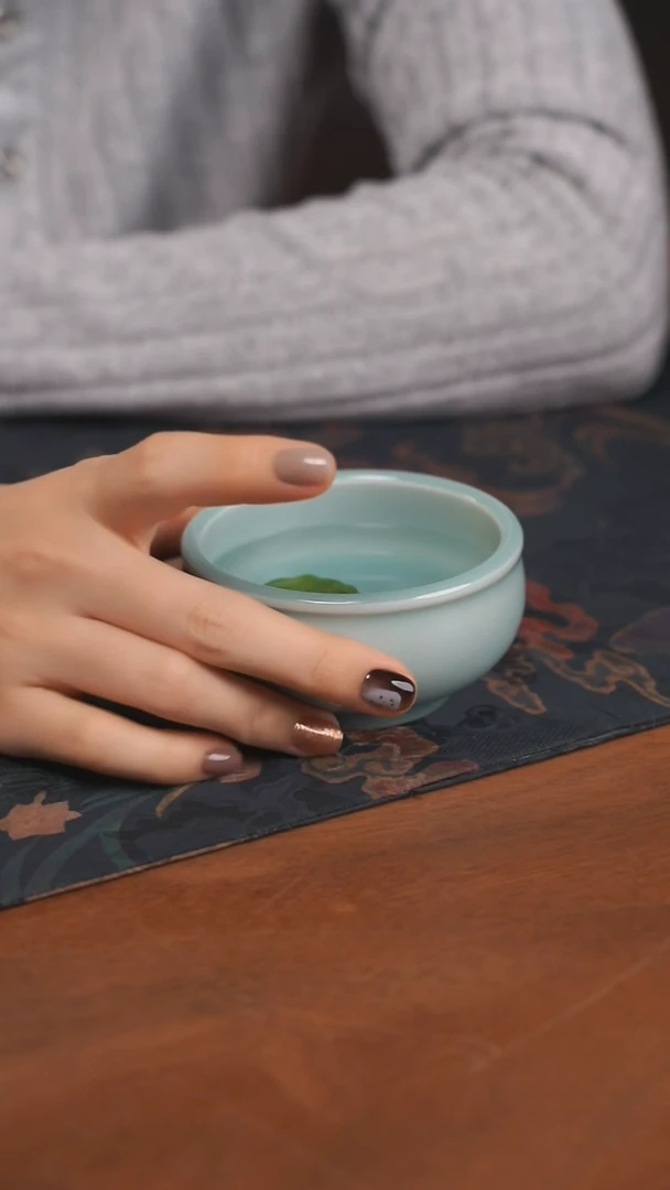 龙泉青瓷 粉青元宝主人杯（两只装）