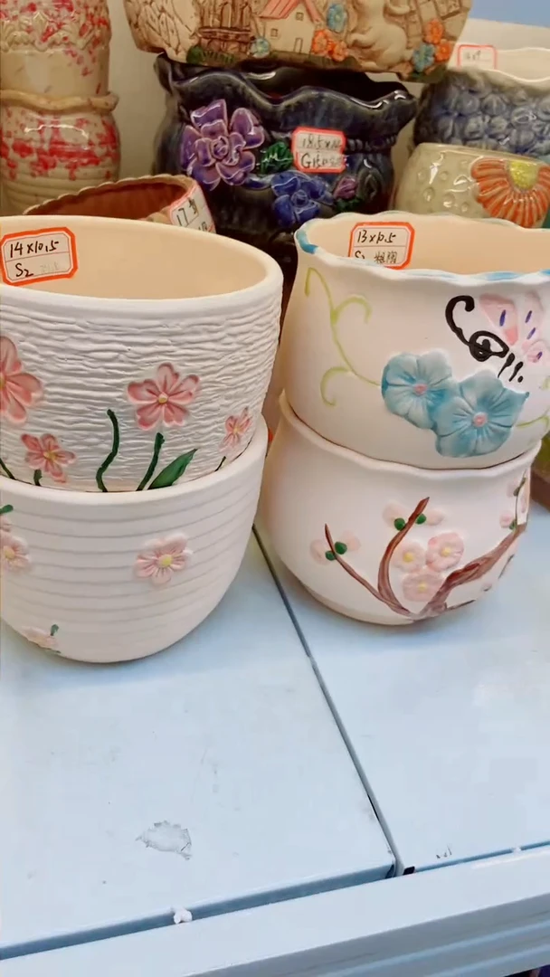 【闪购商品】陶瓷@@S2红陶花园4件套