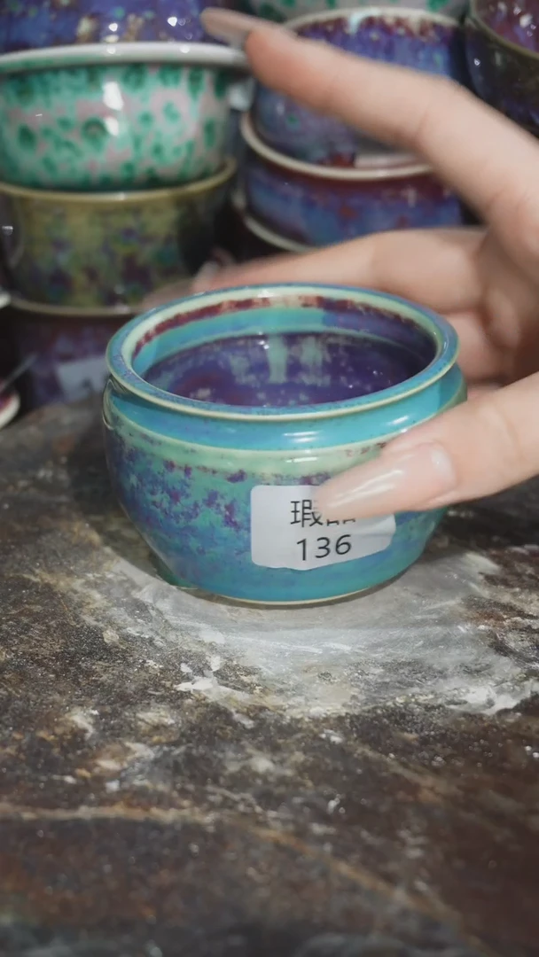 摆件精品窑变钧瓷茶器