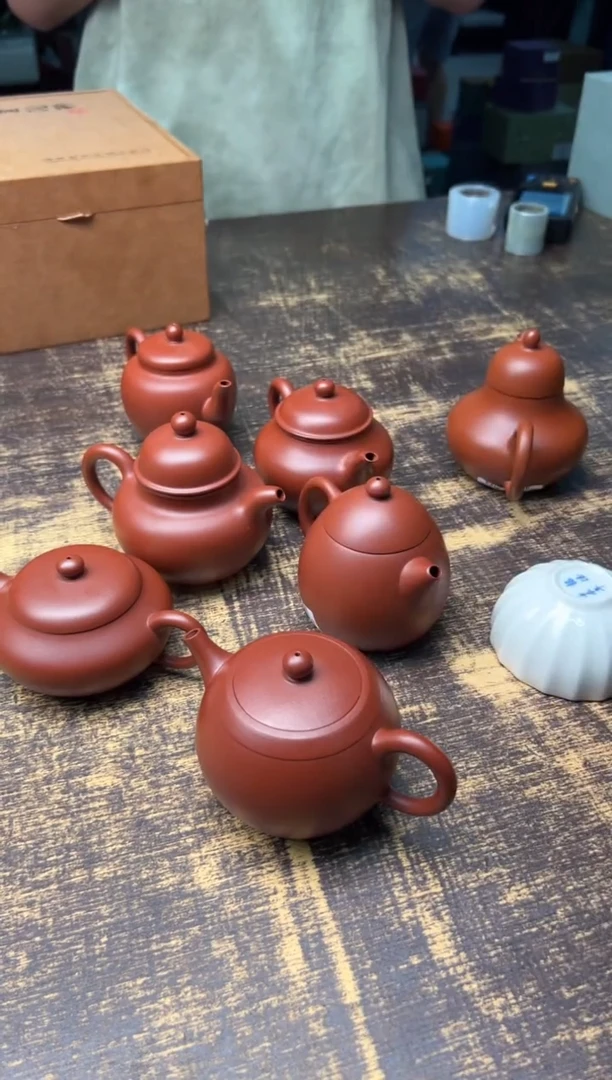 汤华刚大红袍紫砂单壶（1300档）不挑+范泽峰早期单杯一个