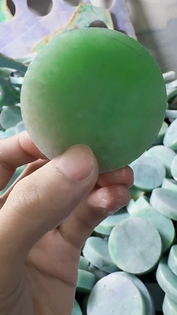 翡翠裸石缅甸翡翠A货文9078