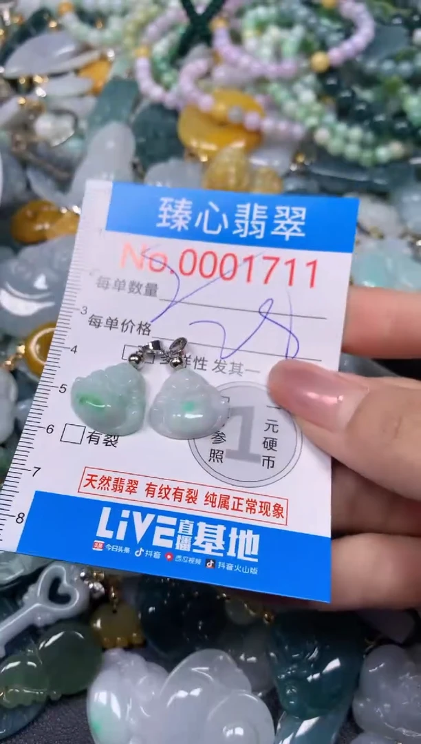 【闪购商品】翡翠颈饰未镶嵌含绳0001711