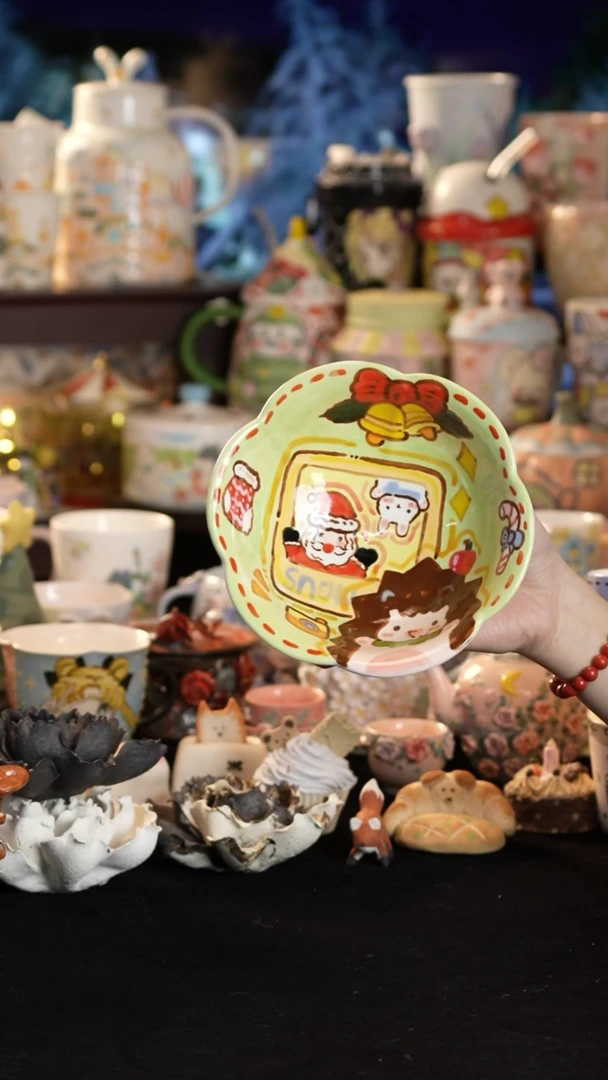 其他陶景德镇釉下彩手绘设计师款陶瓷