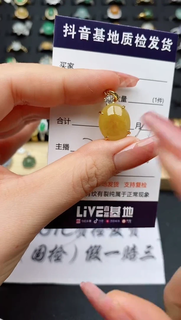 翡翠银S925镶嵌颈饰...........