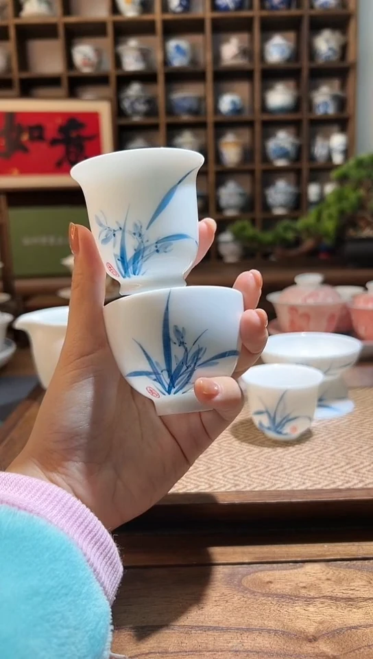 【闪购商品】兰花杯子2个