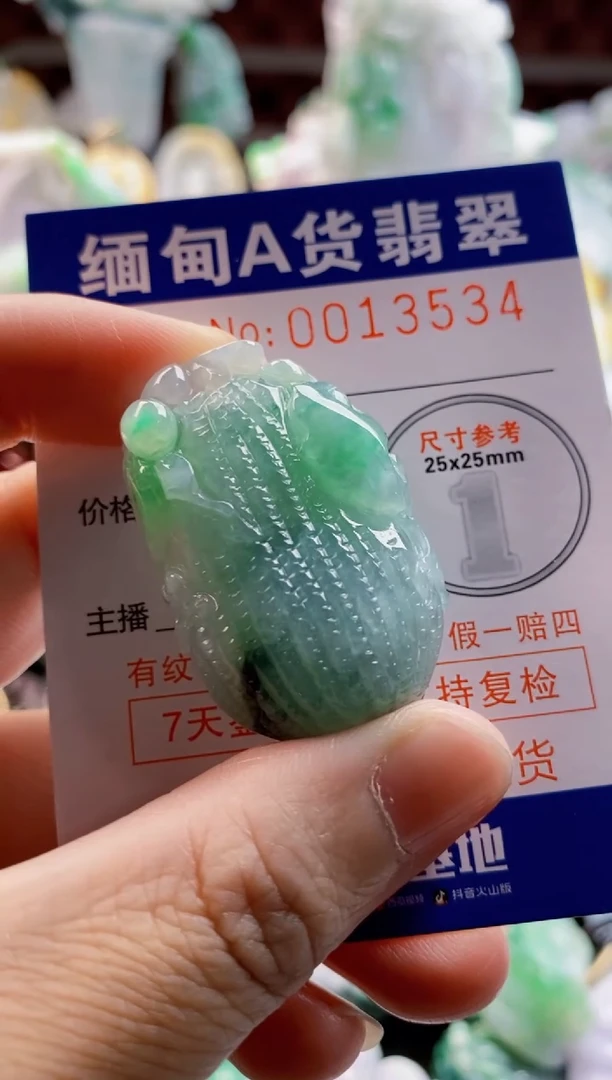 翡翠未镶嵌吊坠(不含链)长*宁1