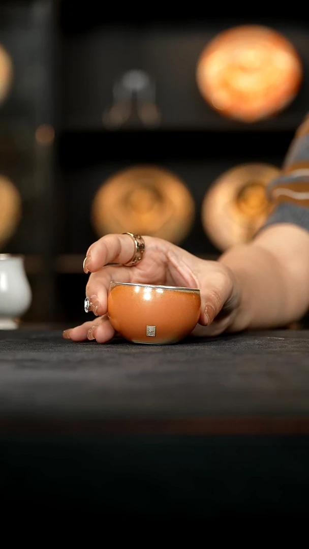 厚山柴烧 小柿子杯