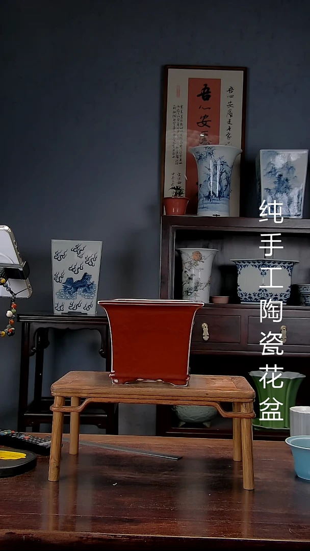 小*龙景德镇手工陶瓷花盆.微瑕