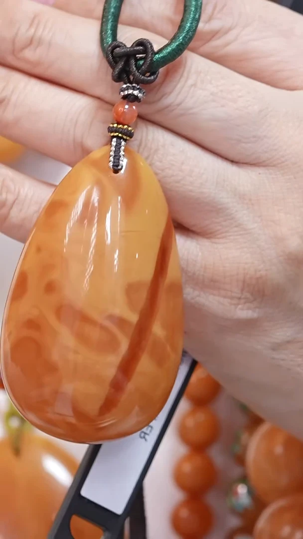 蜜蜡颈饰未镶嵌8847天然蜜蜡珠宝奇石云端妖孽全部保真