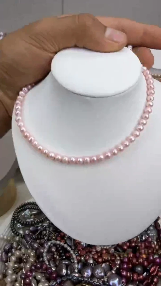 颈饰银S925镶嵌淡水珍珠1