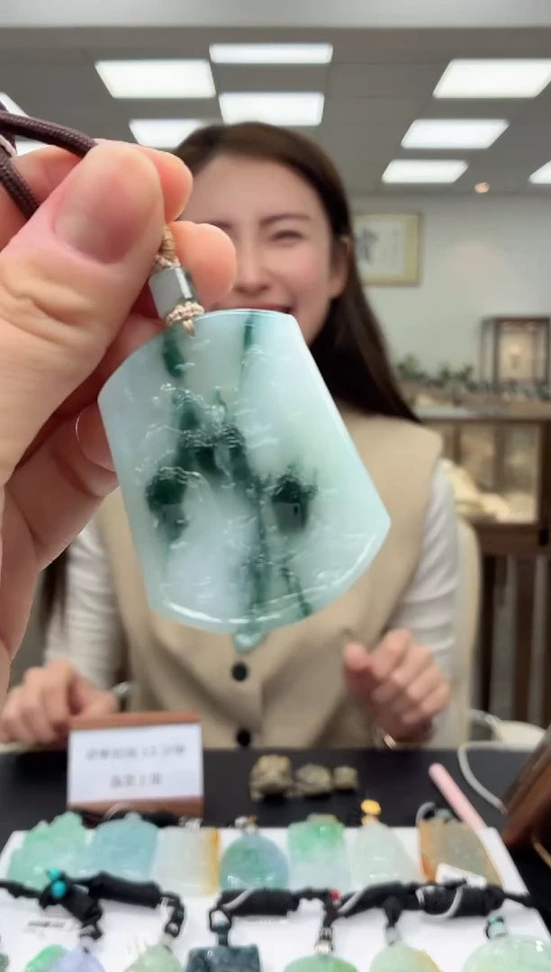 颈饰未镶嵌翡翠缅甸天然A货翡翠多样性选其一发货