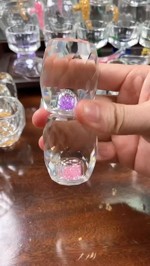 【闪购商品】玺宴新款水晶盖置粉钻+紫罗兰