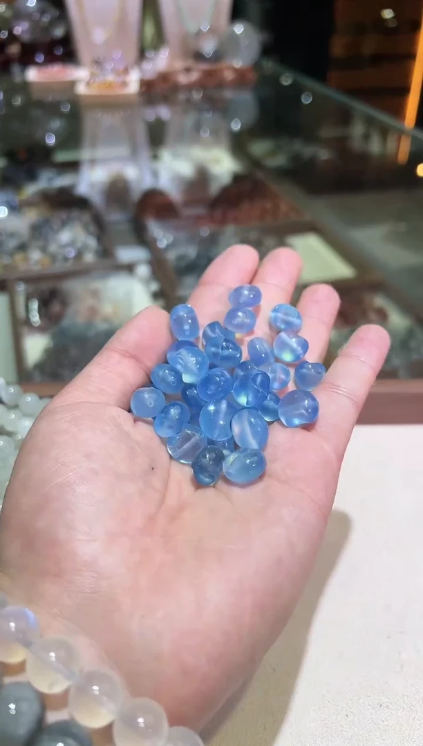 海蓝宝石手链未镶嵌海蓝宝小月亮（多样性发一）