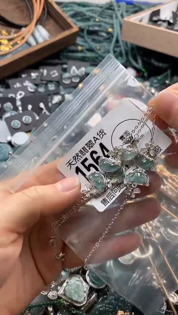 【闪购商品】翡翠颈饰未镶嵌多样性发其一1564