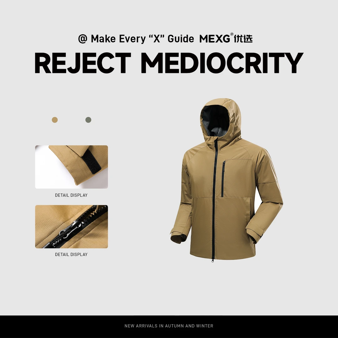 【“新款冲锋衣”】MEXG优选！户外运动！防水防风！耐磨外套C064