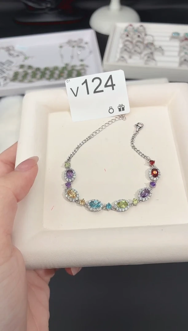 银S925镶嵌珠宝奇石橄榄石多样性发一V124