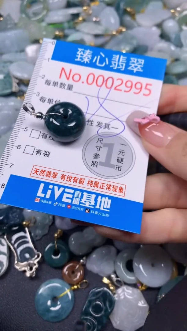 【闪购商品】翡翠颈饰未镶嵌含绳0002995