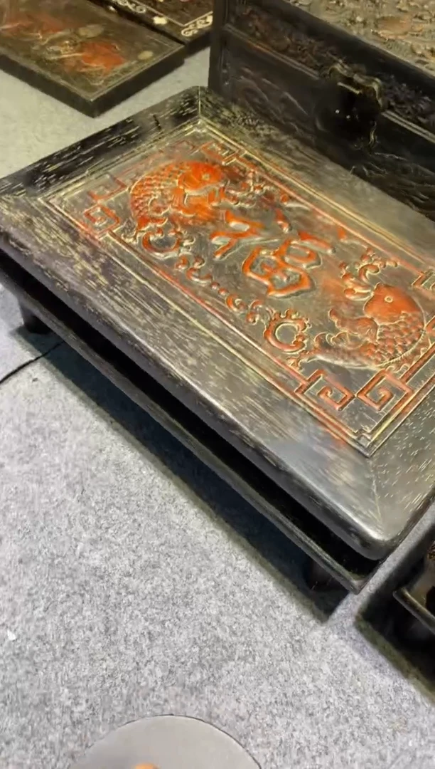 木紫檀拆件雕刻板以直播间实物为准微瑕老物件