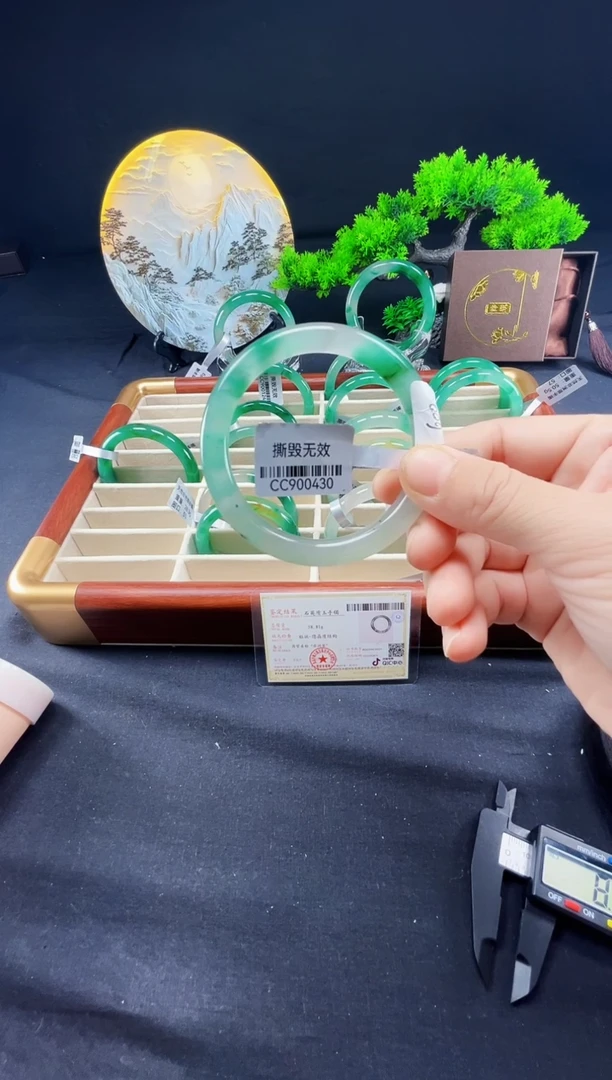 未镶嵌手镯石英质玉（非洲翠）真品上等纯天然非洲翠玉手镯石英质玉