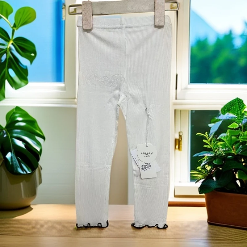 宝宝兰精莫代尔螺纹单裤儿童