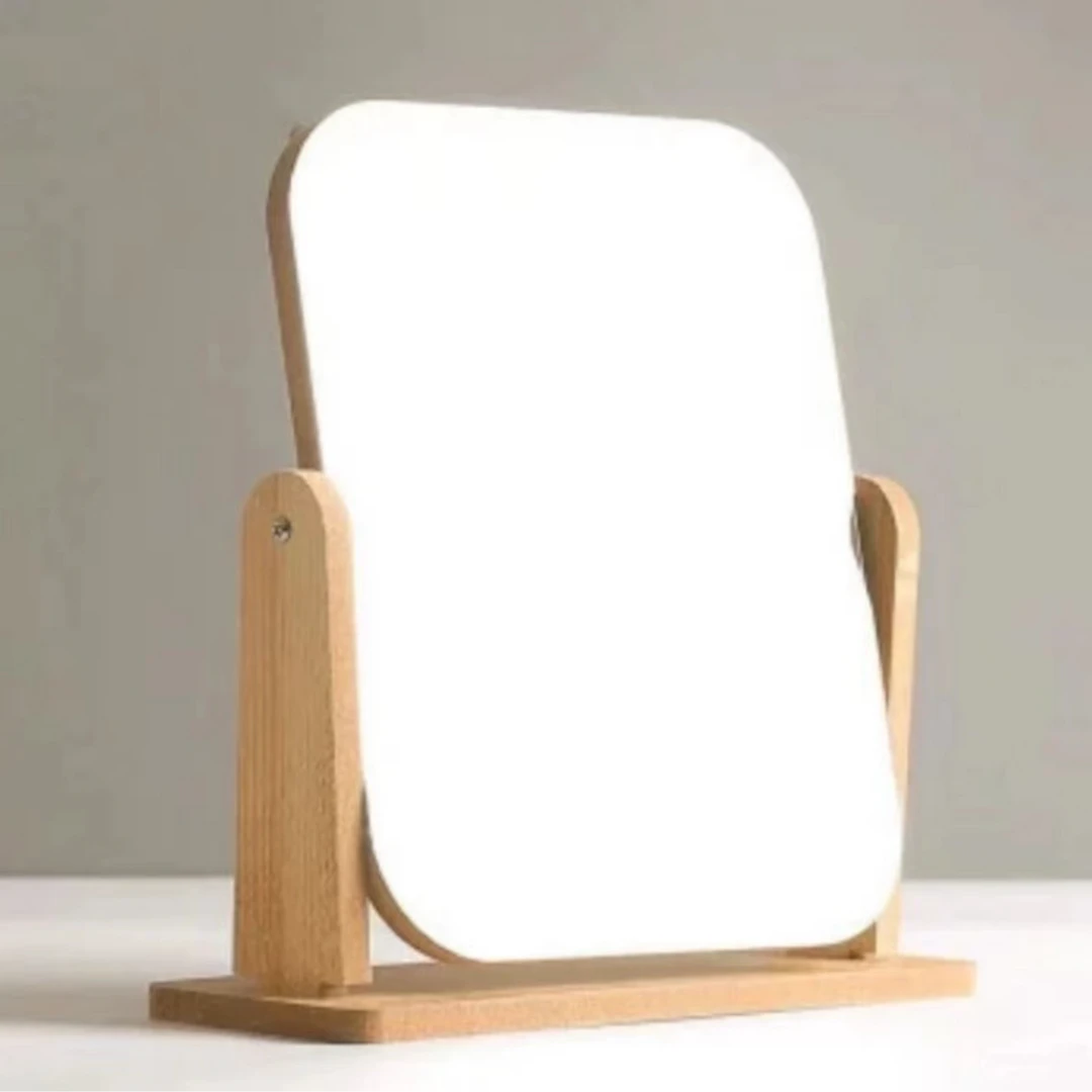 主卧室化妆镜高清原木化妆镜-皮床福利