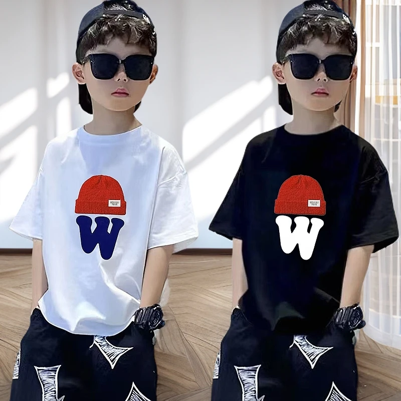 童装儿童短袖t恤夏季新款中大童纯棉短袖上衣帅气百搭男童短袖潮