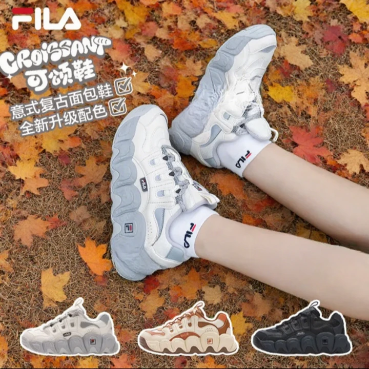 【面包可颂鞋】FILA斐乐老爹鞋秋冬舒适女增高户外通勤F12W541199A