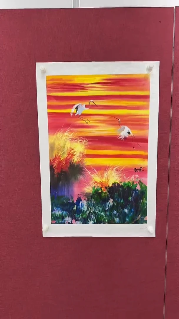 国画赵燮绘画2.7pc仙鹤画集作品