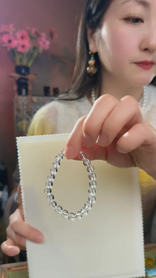 【闪购商品】水晶手串未镶嵌天然白水晶手串