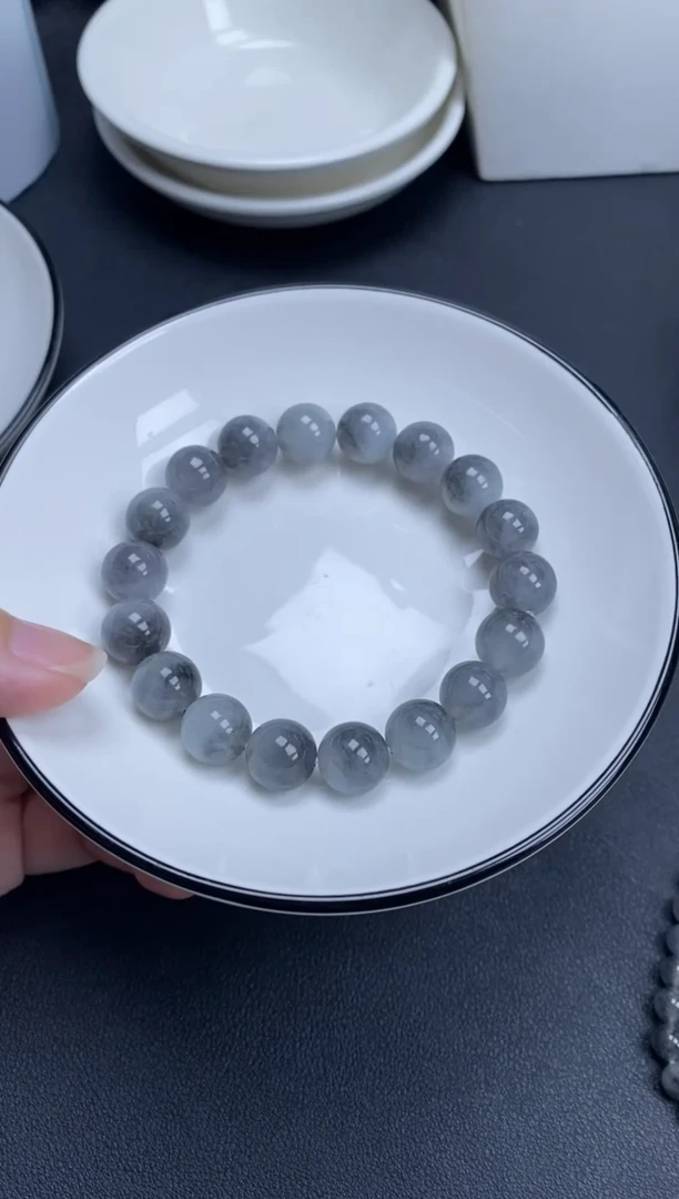 翡翠未镶嵌颈饰雪欣散珠定制diy