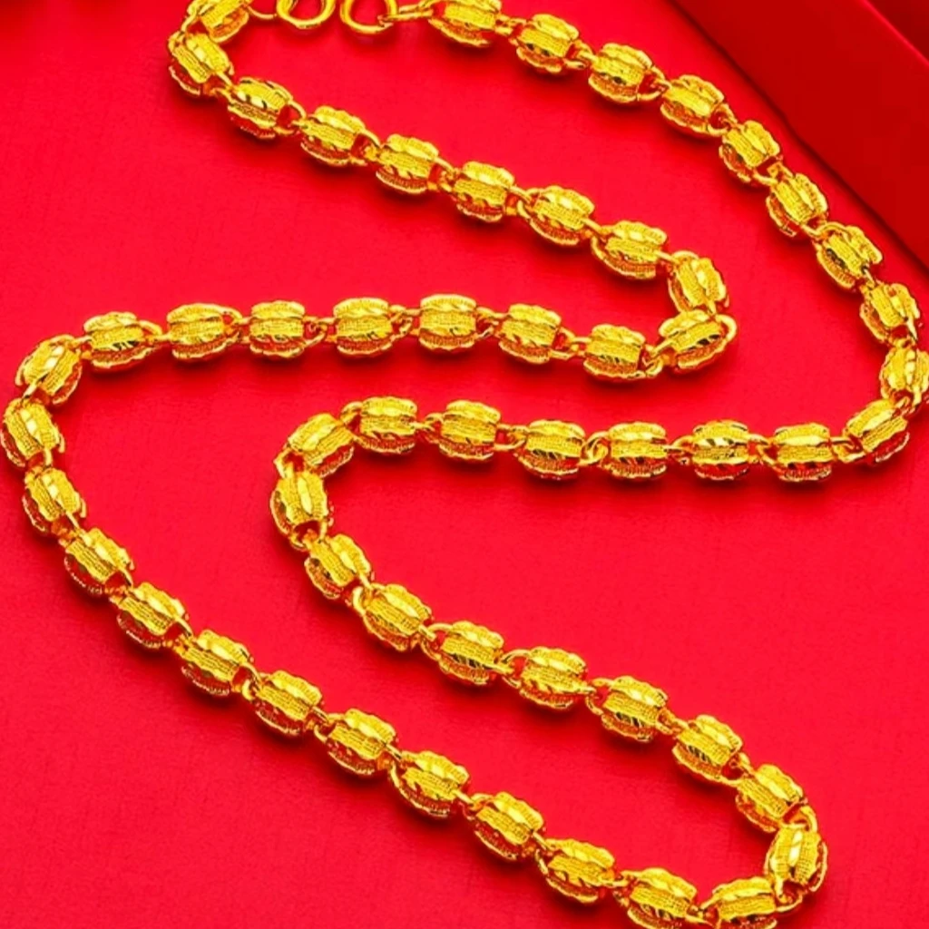 合金项链 核桃项链  男士男款经典精美素款霸气款项链