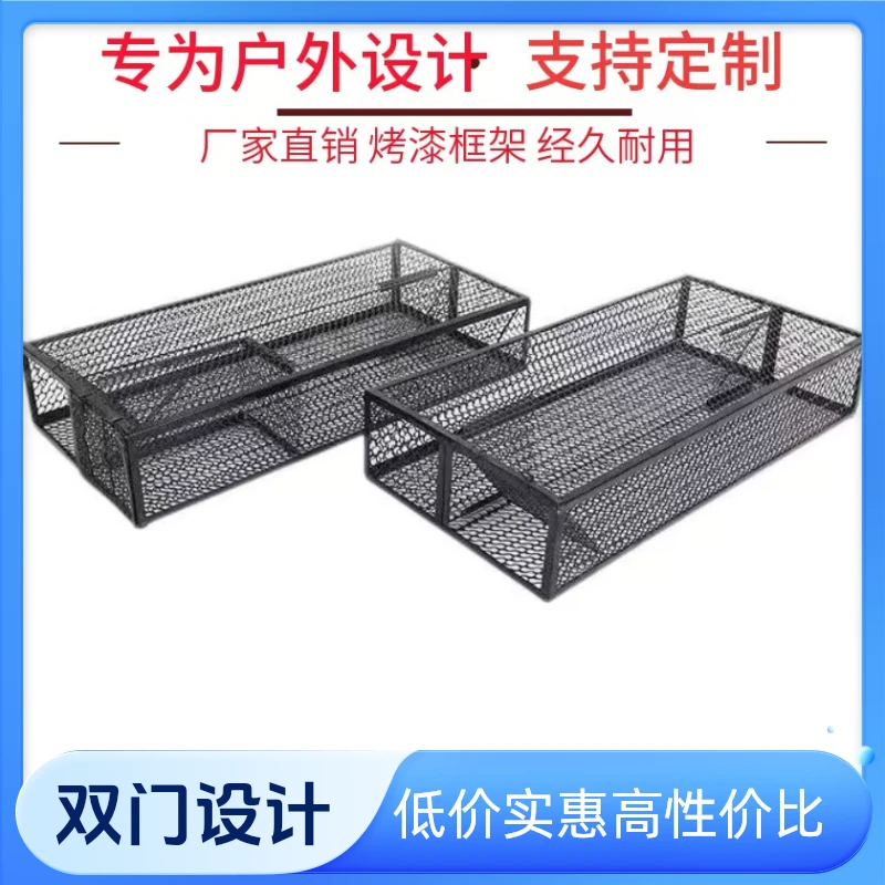 户外加大加厚双门铁丝笼饲养蛇箱养殖运输保护笼中笼仓鼠笼