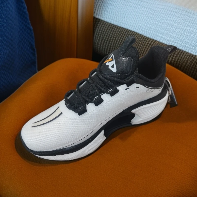 透气回弹日系四季通用系带网面鞋黑色跑步机能潮鞋