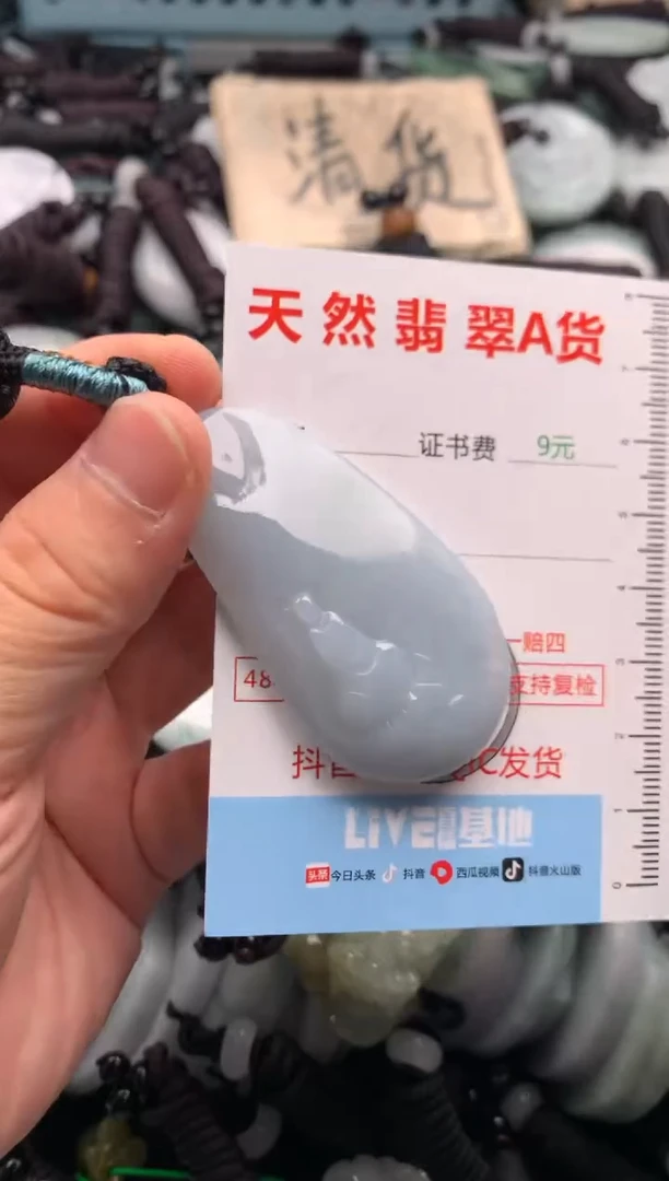 翡翠未镶嵌吊坠(不含链)1