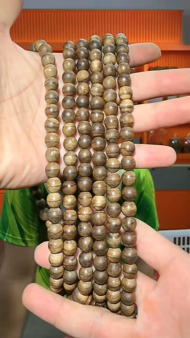 沉香手串125号长串越南棋楠0.9多样性发一