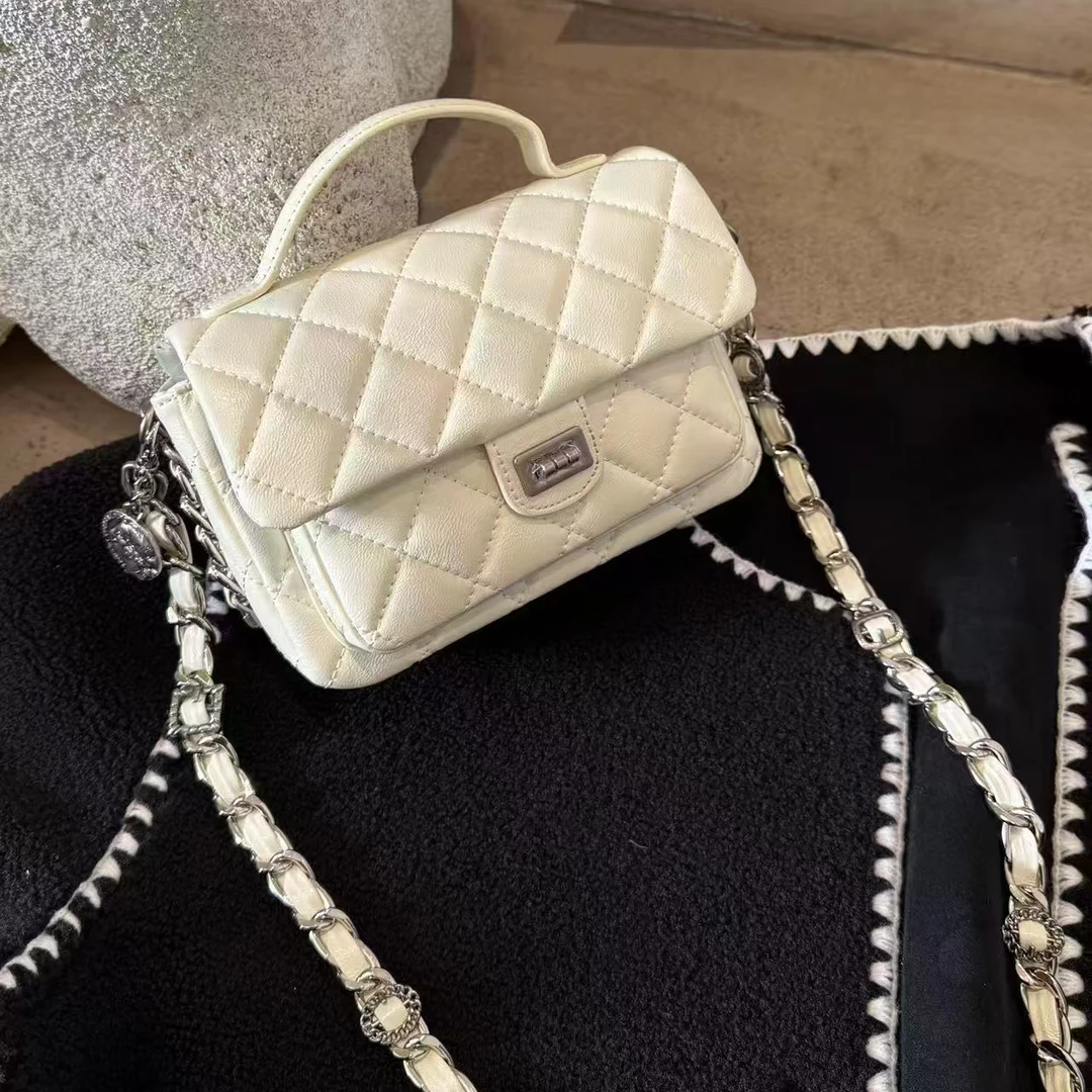 5192 奶油白 （长19厘米高12.5厘米）时尚百搭包包（无礼盒）