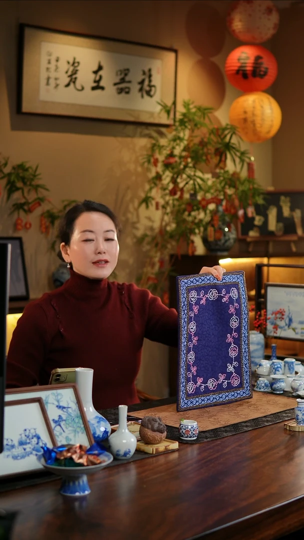 【闪购商品】织绣玫瑰花茶席18号