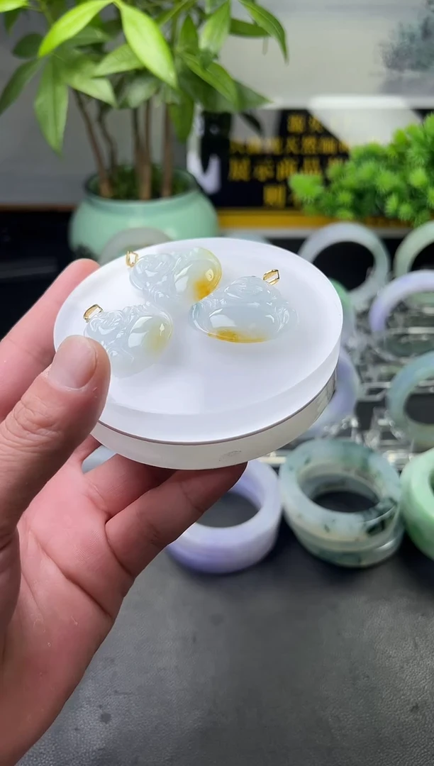 翡翠银S925镶嵌吊坠(赠链)FL03@CP多样性发其一配绳