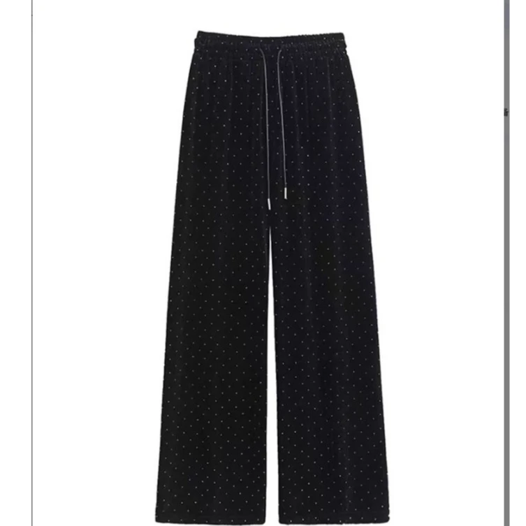 A552垂感阔腿裤直筒长裤