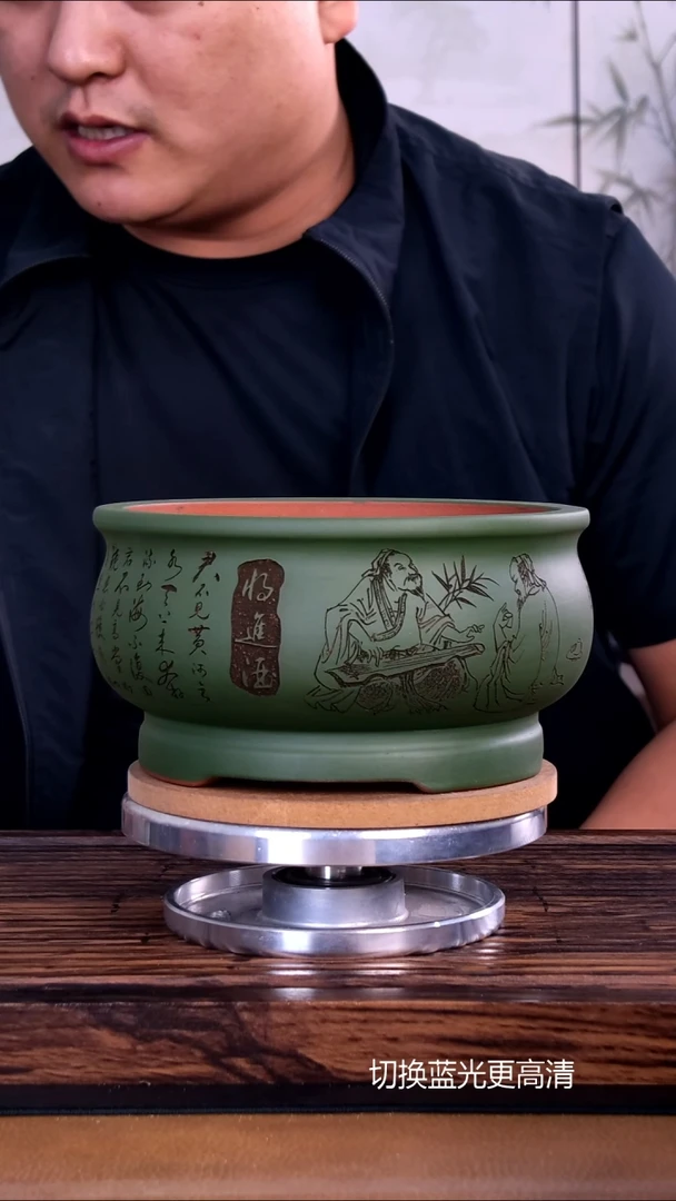 紫砂花盆紫砂花盆内口15-8
