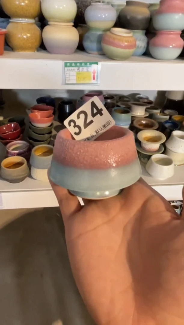 瓷片月**心324知木小芳花盆
