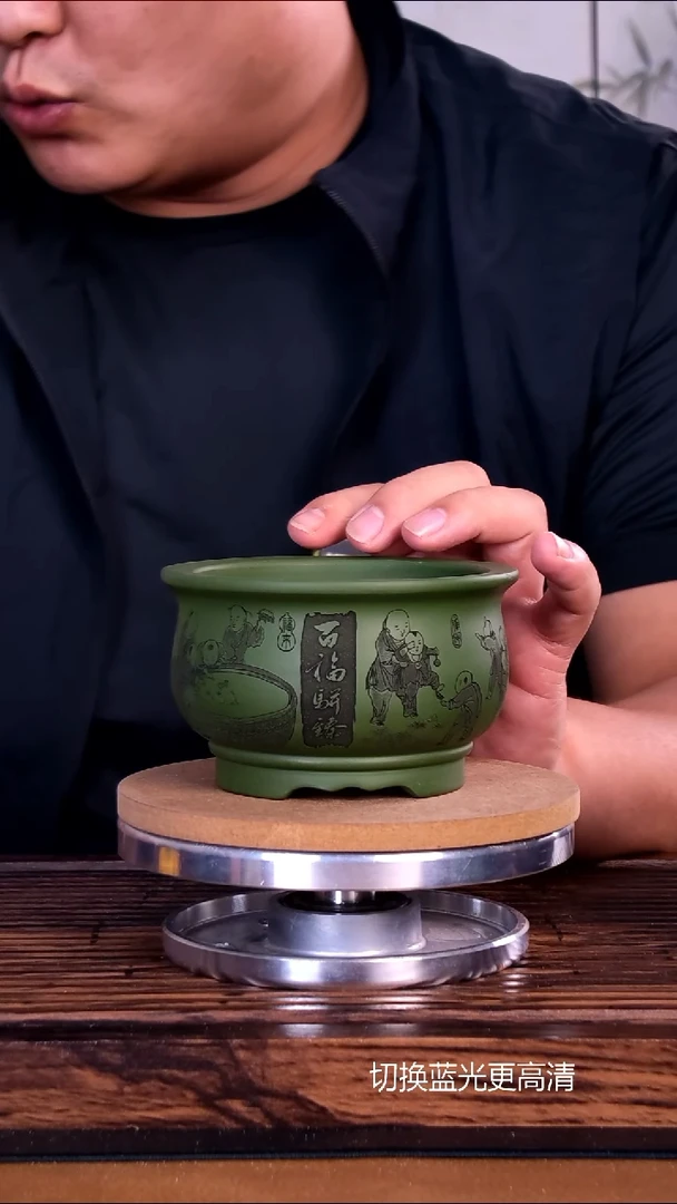 紫砂花盆紫砂花盆内口9.5-5.5
