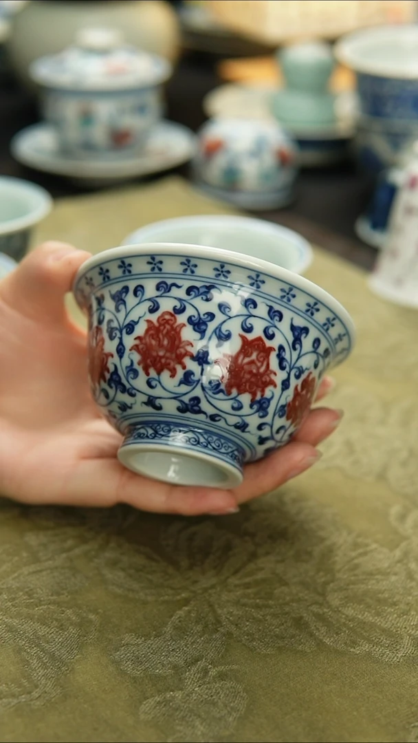 景瓷御器手工陶瓷缠枝大压手