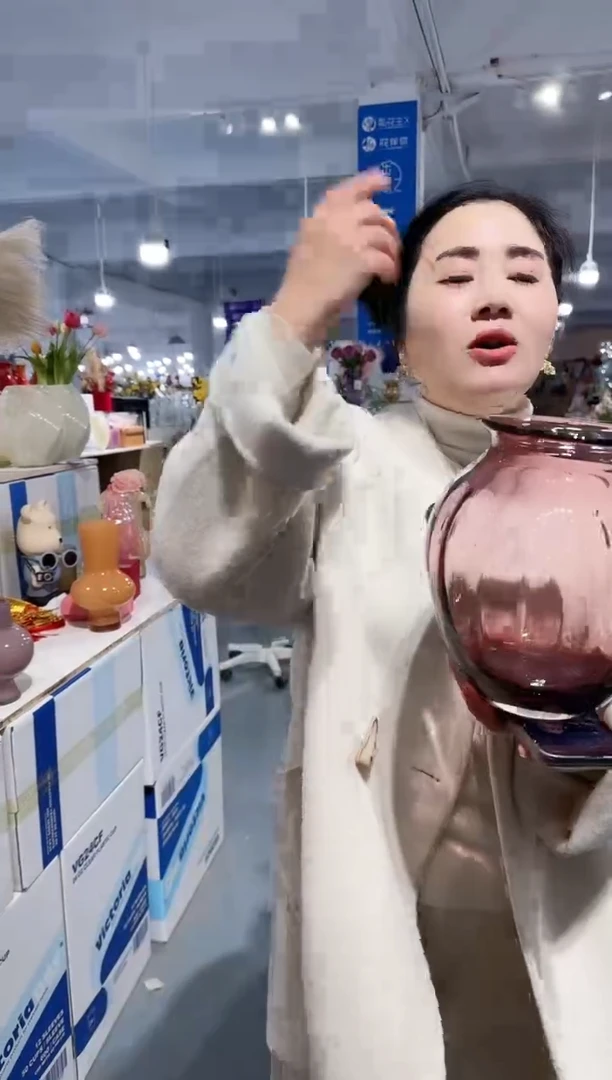 【闪购商品】玻璃安琪外贸花瓶微瑕-UB6U