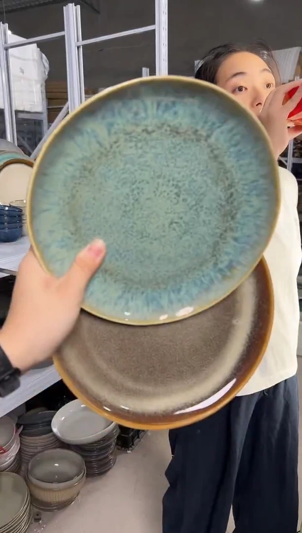 陶瓷外贸尾货瑕疵满20包邮X2 小盘