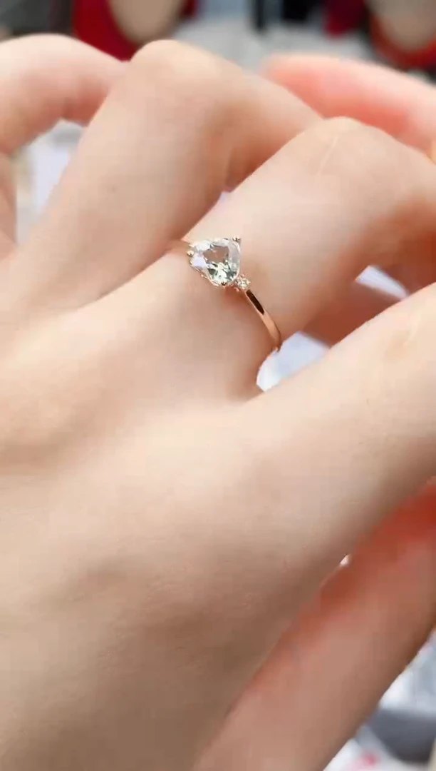 碧玺戒指18K金镶嵌高货