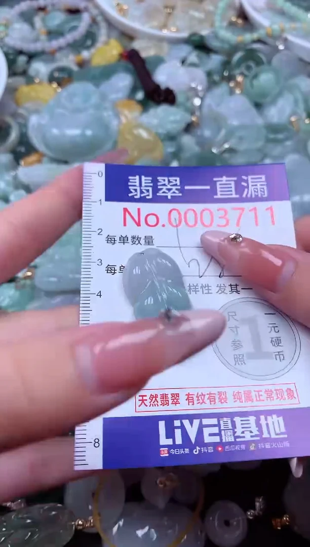 翡翠未镶嵌吊坠(不含链)3711