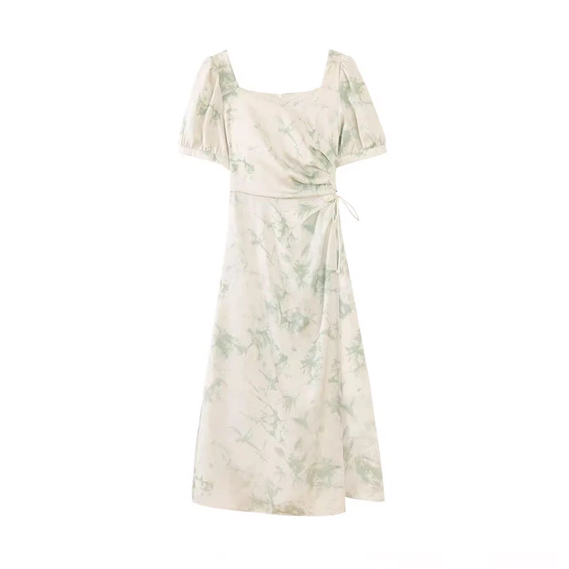 鹿向南「粉丝福利」法式收腰显瘦连衣裙女夏季新款气质L36306-6