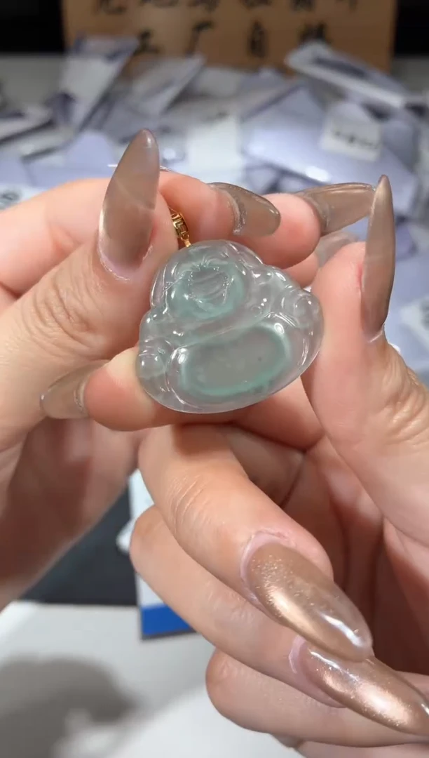 颈饰未镶嵌翡翠天然翡翠A货