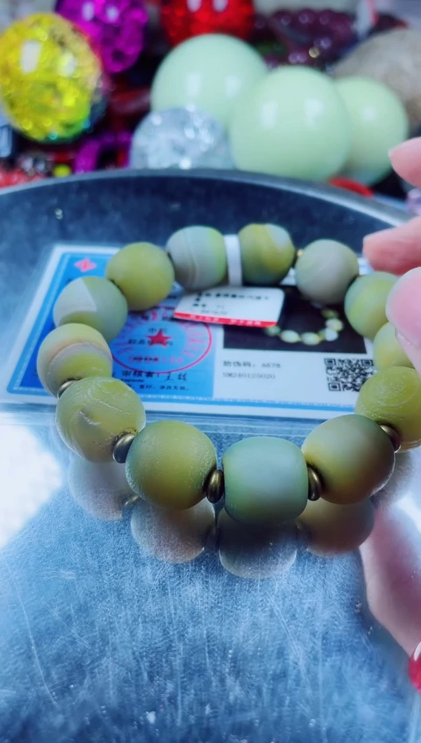 玛瑙/玉髓手链未镶嵌戈壁玛瑙手串